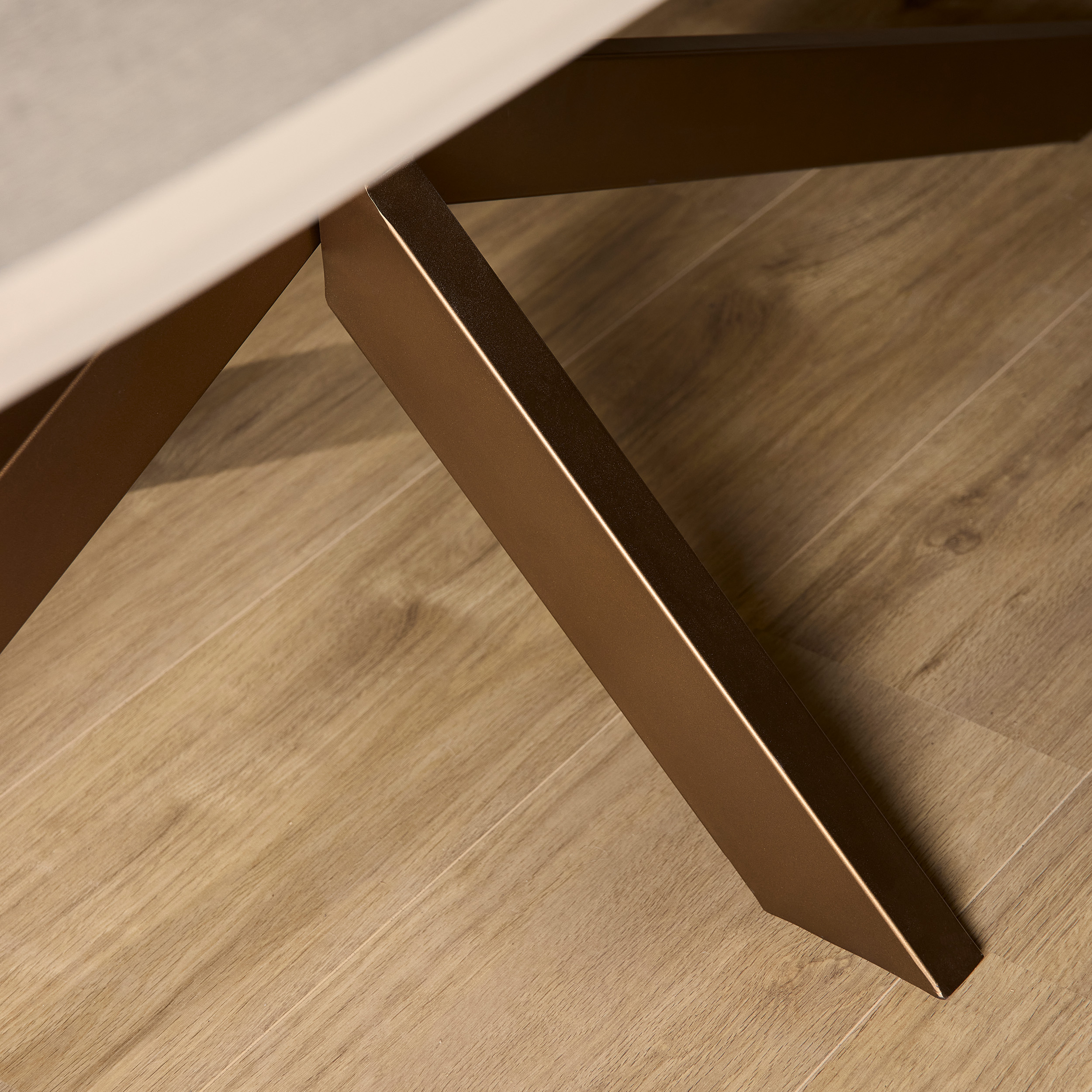 STF-3616_5 Deens ovale eettafel Madison Zand Mangohout 240 cm - Image 6