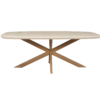 STF-3616_7 Deens ovale eettafel Madison Zand Mangohout 240 cm - Image 8
