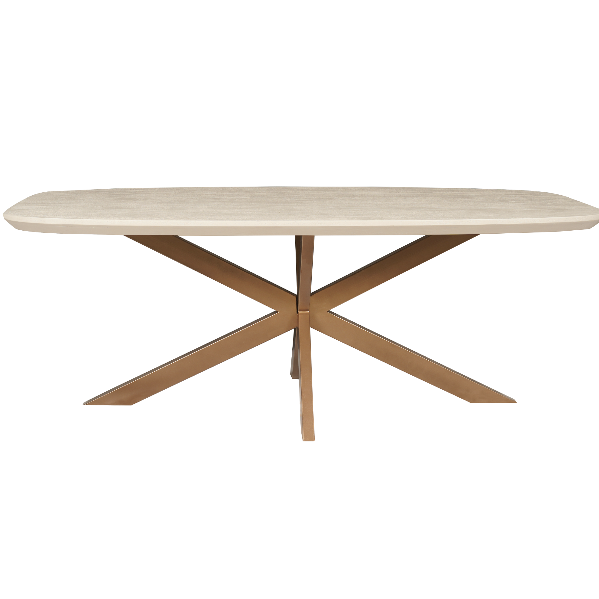 STF-3616_7 Deens ovale eettafel Madison Zand Mangohout 240 cm - Image 8