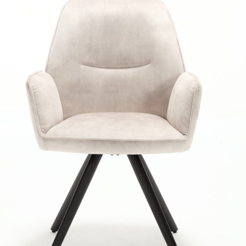 Draaibare Eetkamerstoel Nova Champagne Velvet - Image 6