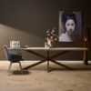 Deens ovale eettafel Madison Zand Mangohout 280x100 cm - Image 1