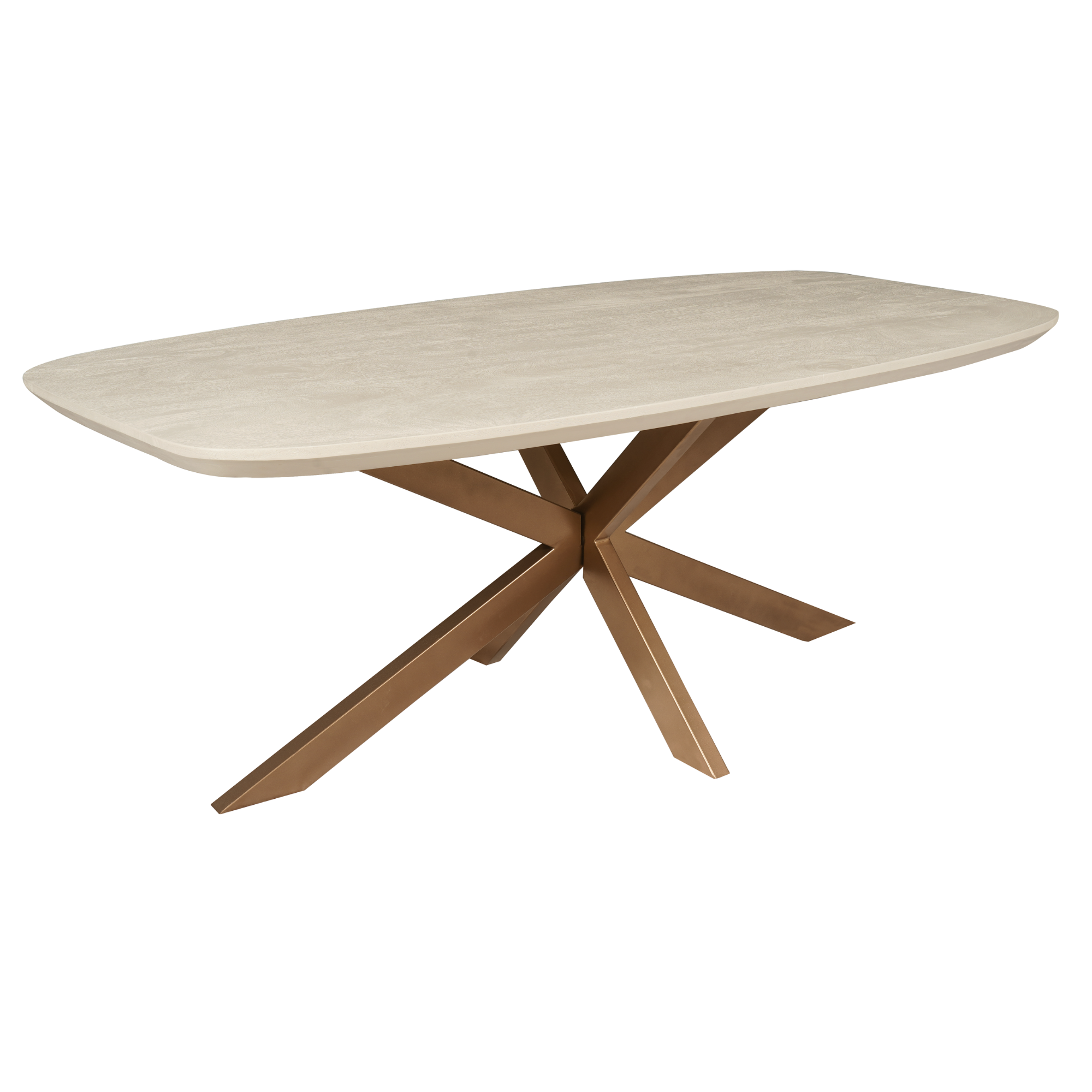 Deens ovale eettafel Madison Zand Mangohout 280x100 cm - Image 7