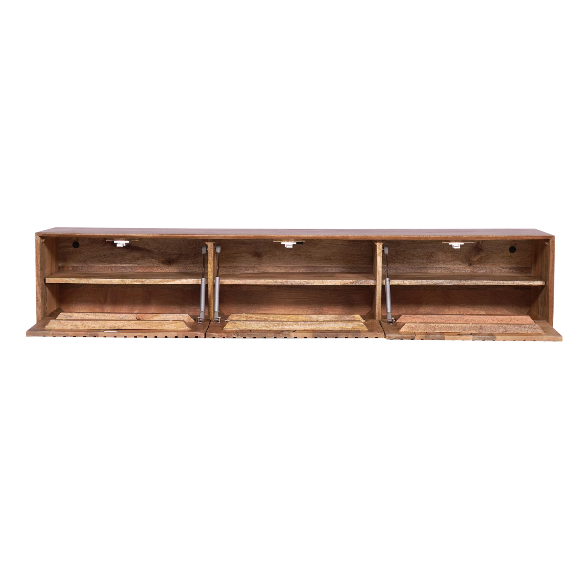 STF-7320_7 Zwevend tv meubel Madison Naturel Mangohout 160 cm - Image 8