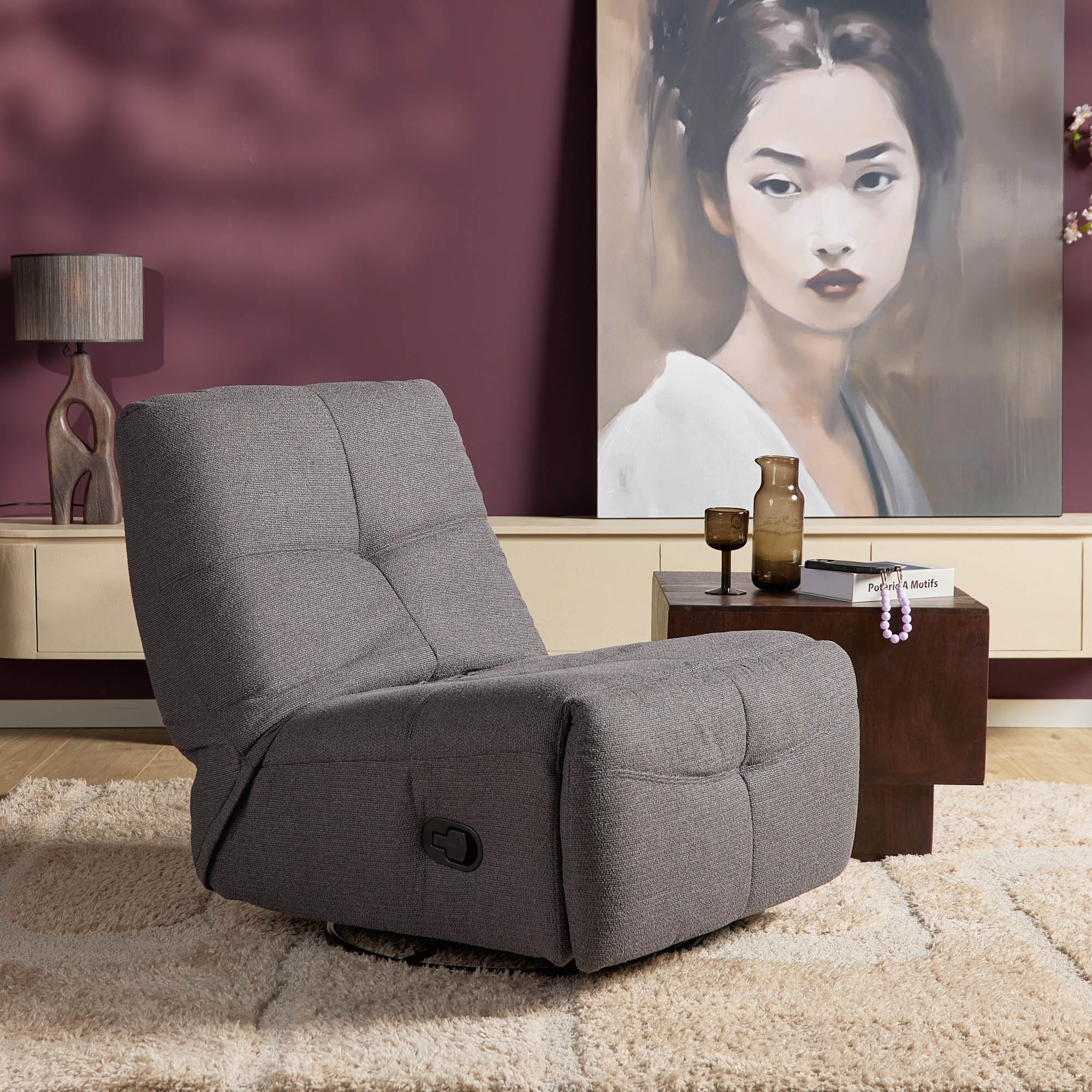 Relaxfauteuil Lazy Antraciet - Image 1
