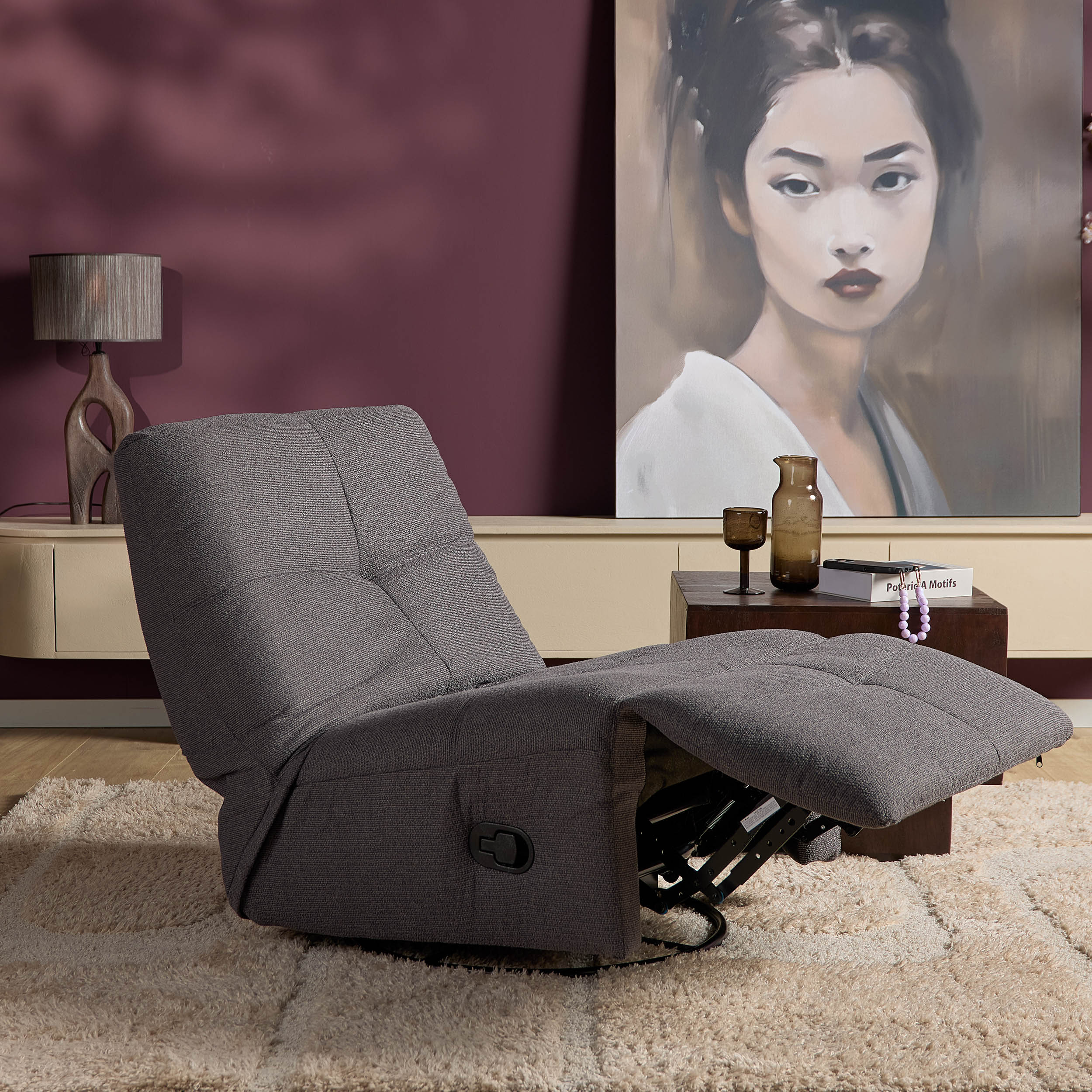 Relaxfauteuil Lazy Antraciet - Image 2