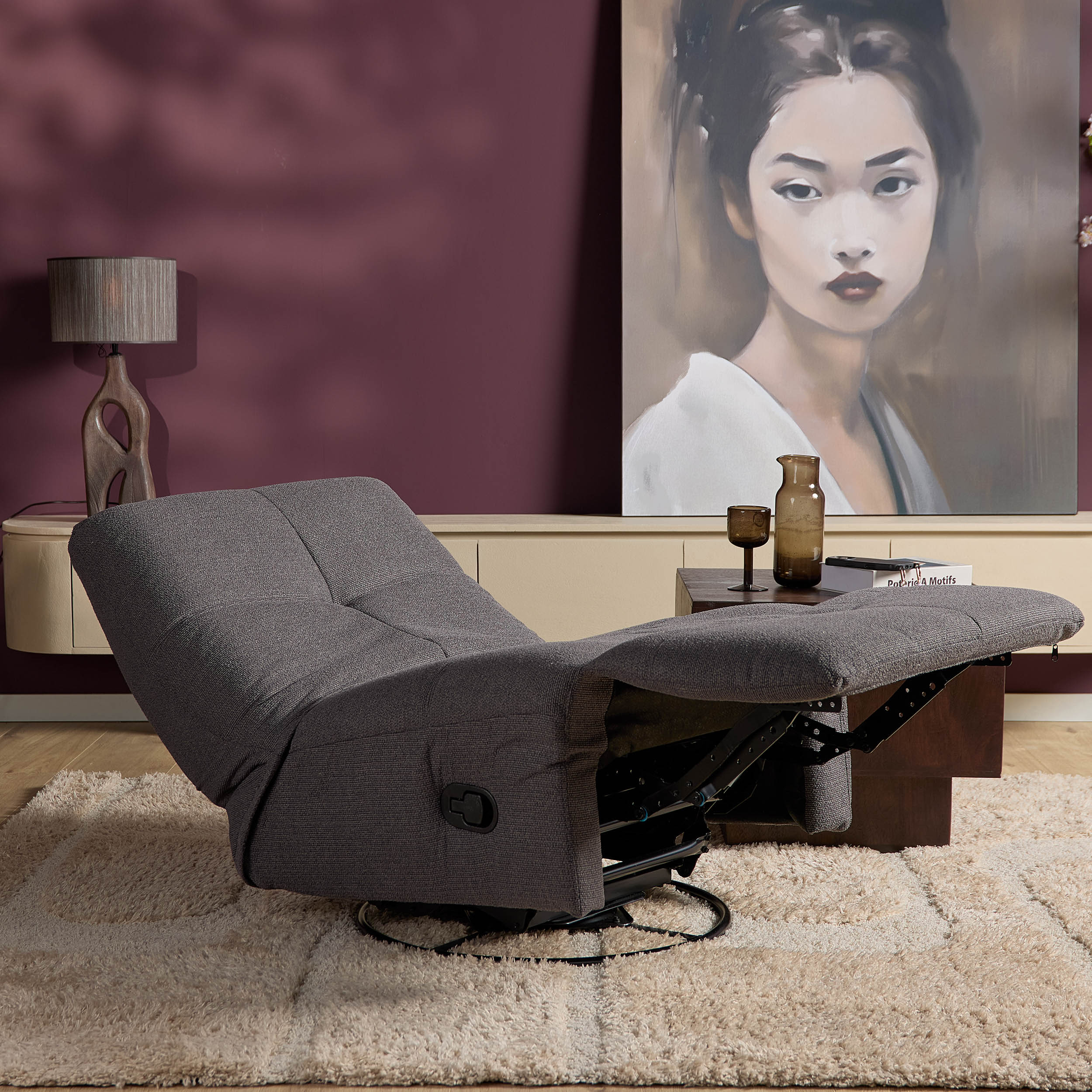 Relaxfauteuil Lazy Antraciet - Image 3