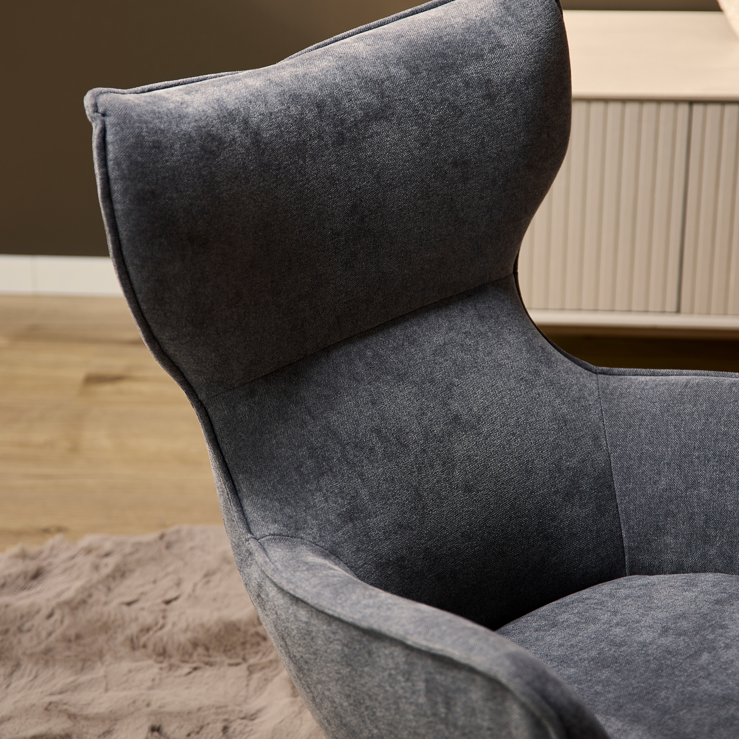 Draaibare fauteuil Julia Antraciet - Image 2