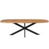 STF-7815_0 Deens ovale eettafel Madison Naturel Mangohout 200 cm - Image 1