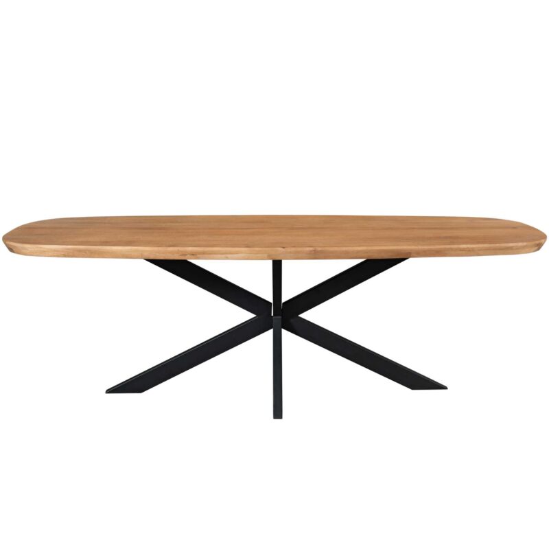 Deens ovale eettafel Madison Naturel Mangohout 200 cm - Image 1