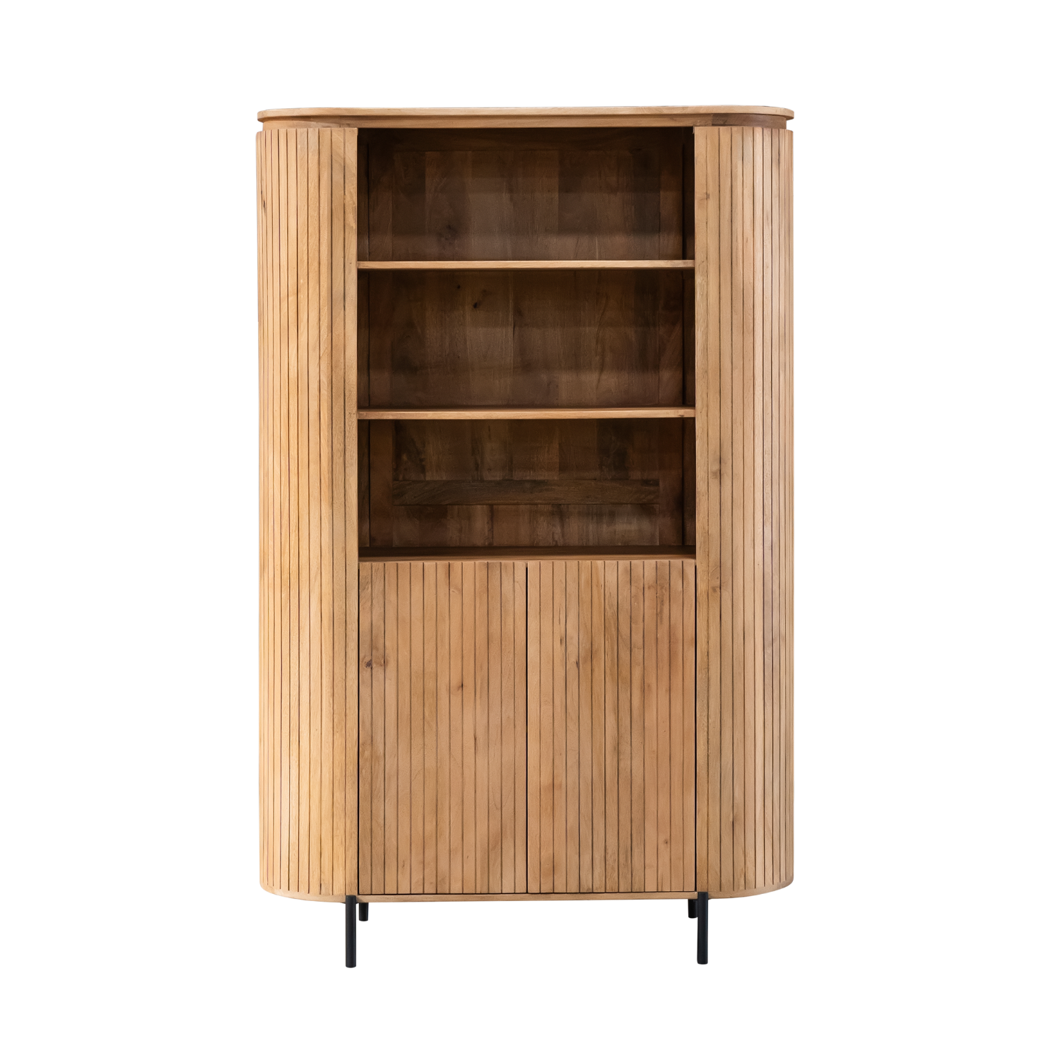 Wandkast Solana Naturel Mangohout 115 cm - Image 5