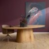 Ovale eettafel Riga Naturel Eikenhout 210 cm - Image 1