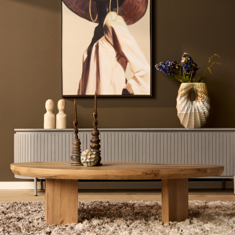 Salontafel Zillah Naturel Eikenhout 130 cm - Image 2