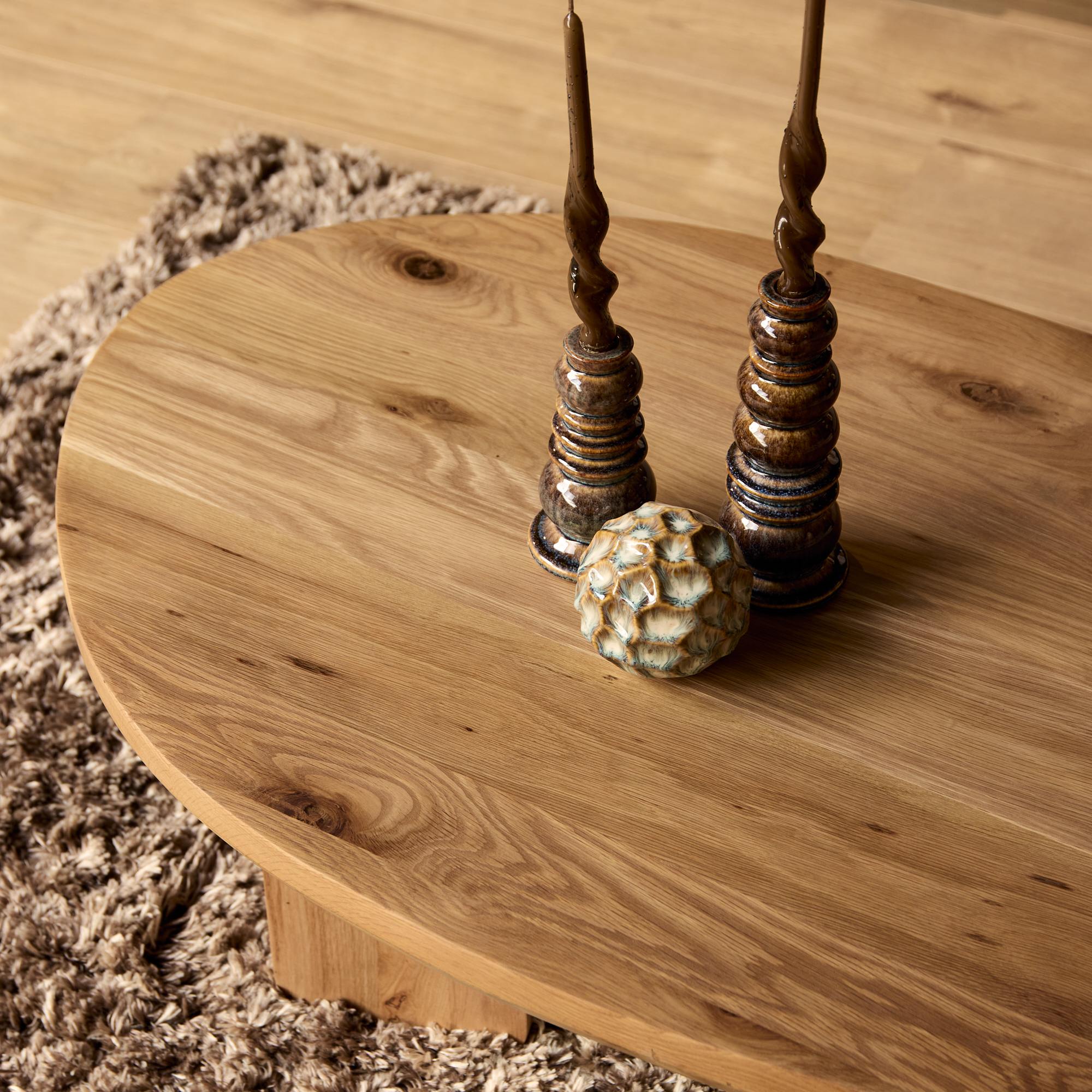 Salontafel Zillah Naturel Eikenhout 130 cm - Image 4