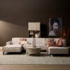 MySofa Floris U-Bank Velvet Beige - Image 1