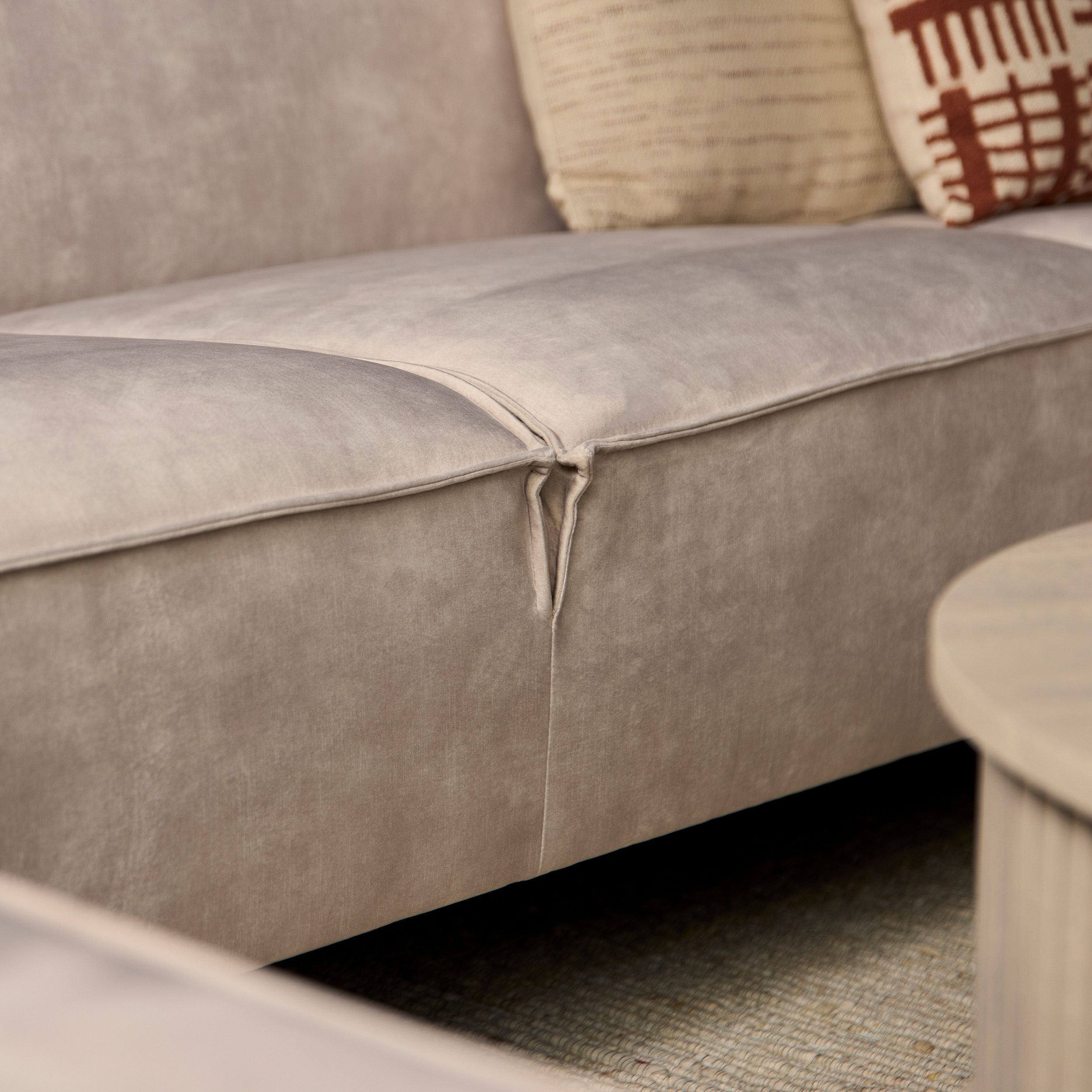 MySofa Floris U-Bank Velvet Beige  - Image 4