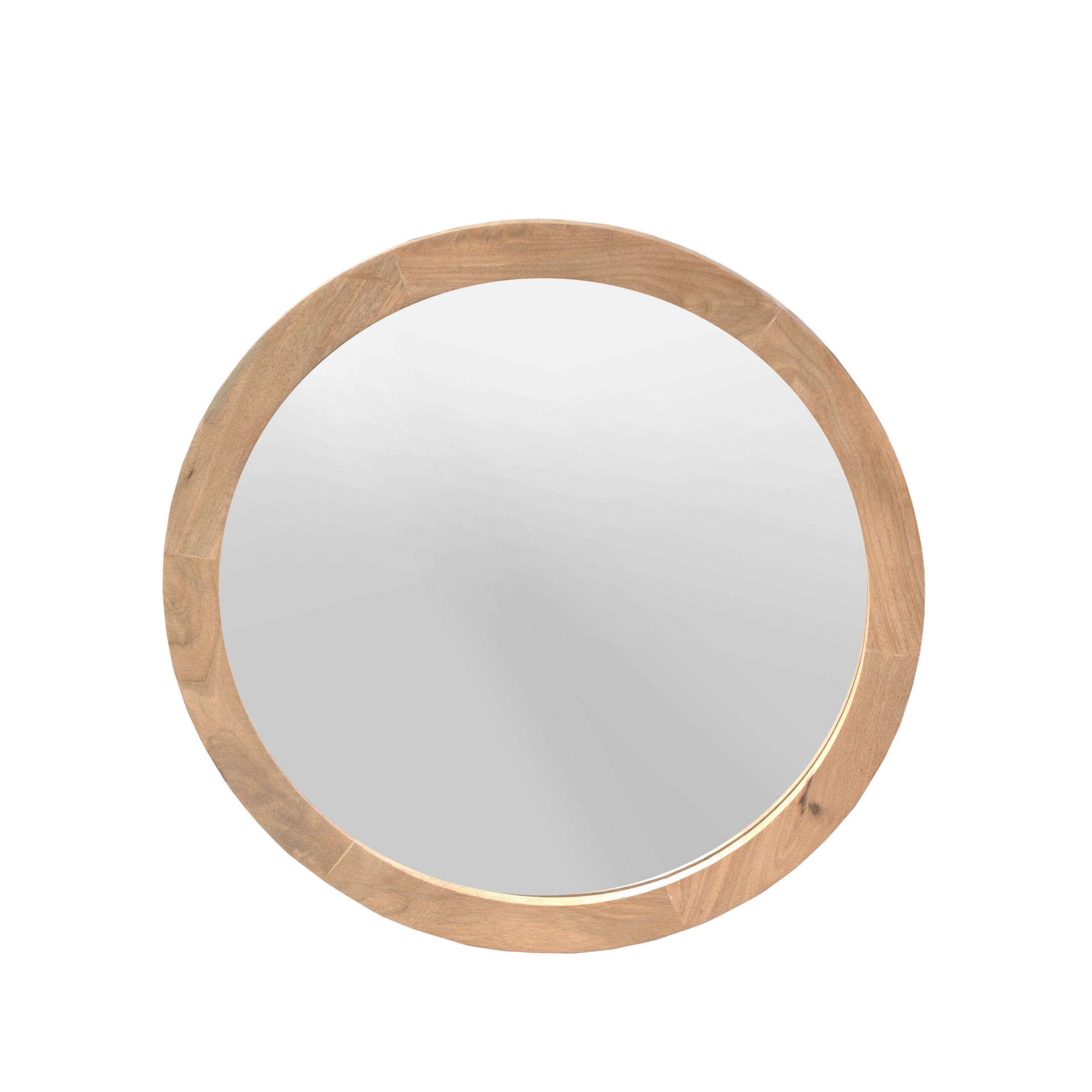 Ronde spiegel Dide Naturel Mangohout 60 cm - Image 1