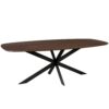 Deens ovale eettafel Ferris Bruin Eikenhout 200 cm - Image 1