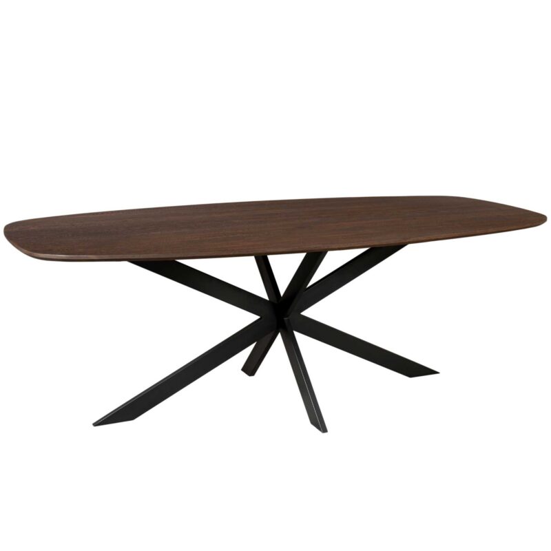 Deens ovale eettafel Ferris Bruin Eikenhout 200 cm - Image 1