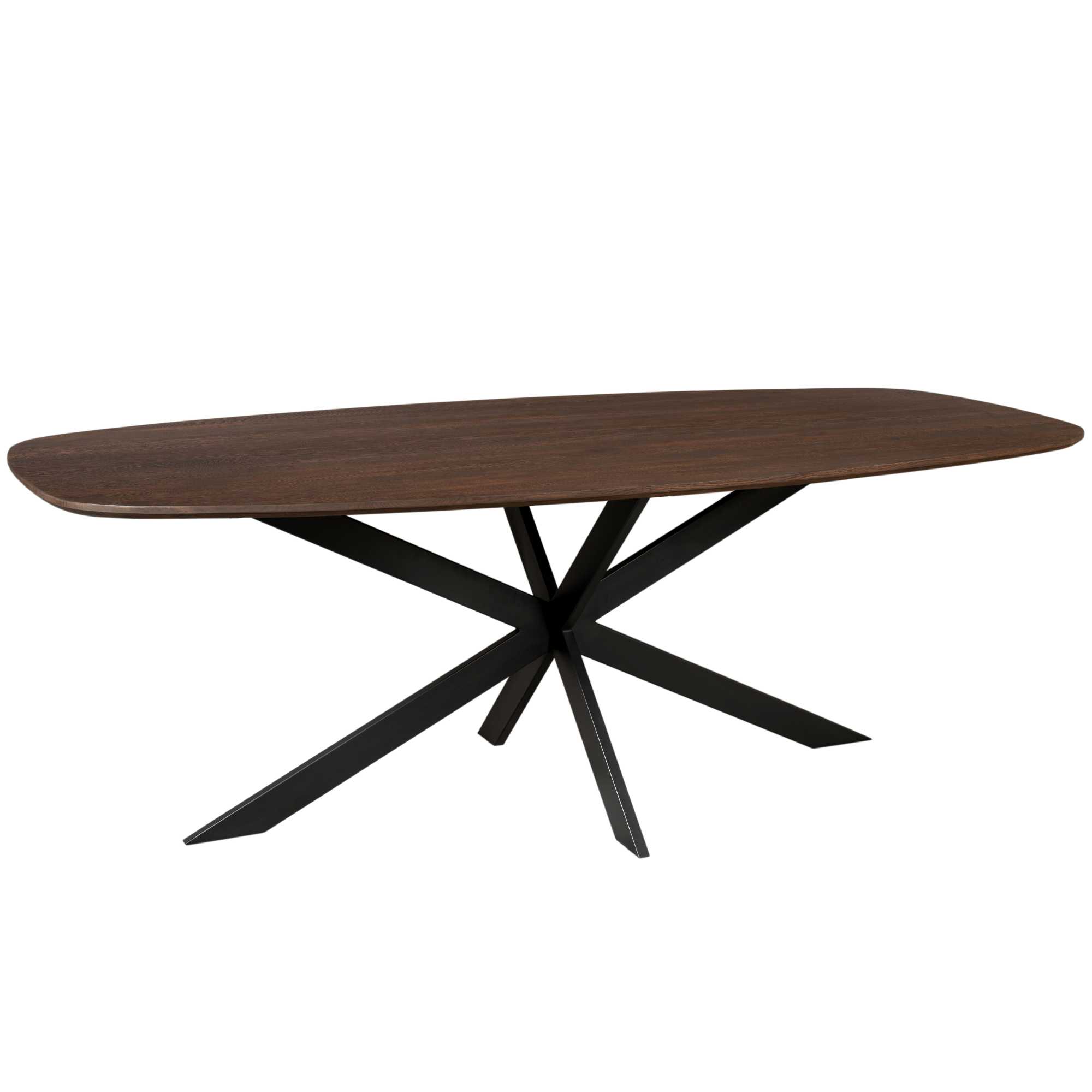 Deens ovale eettafel Ferris Bruin Eikenhout 200 cm - Image 1