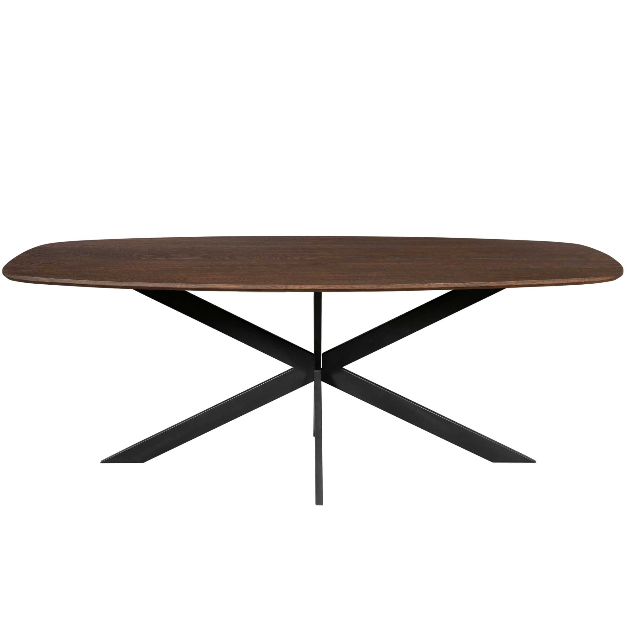 Deens ovale eettafel Ferris Bruin Eikenhout 200 cm - Image 2