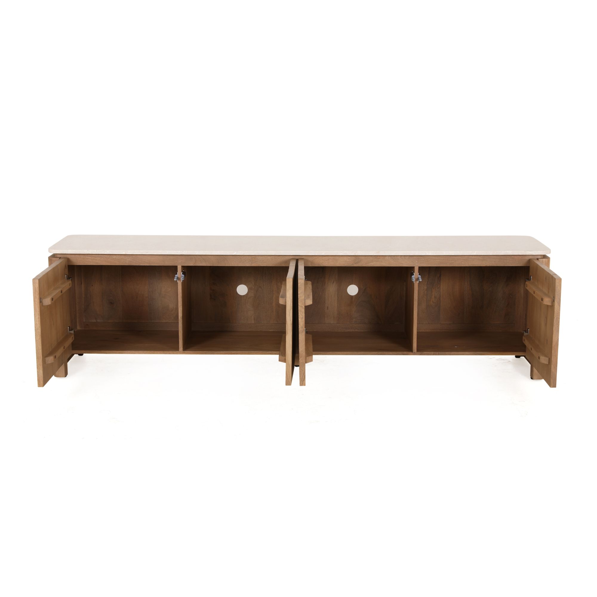Tv meubel Dallas Naturel Mangohout 210 cm - Image 19