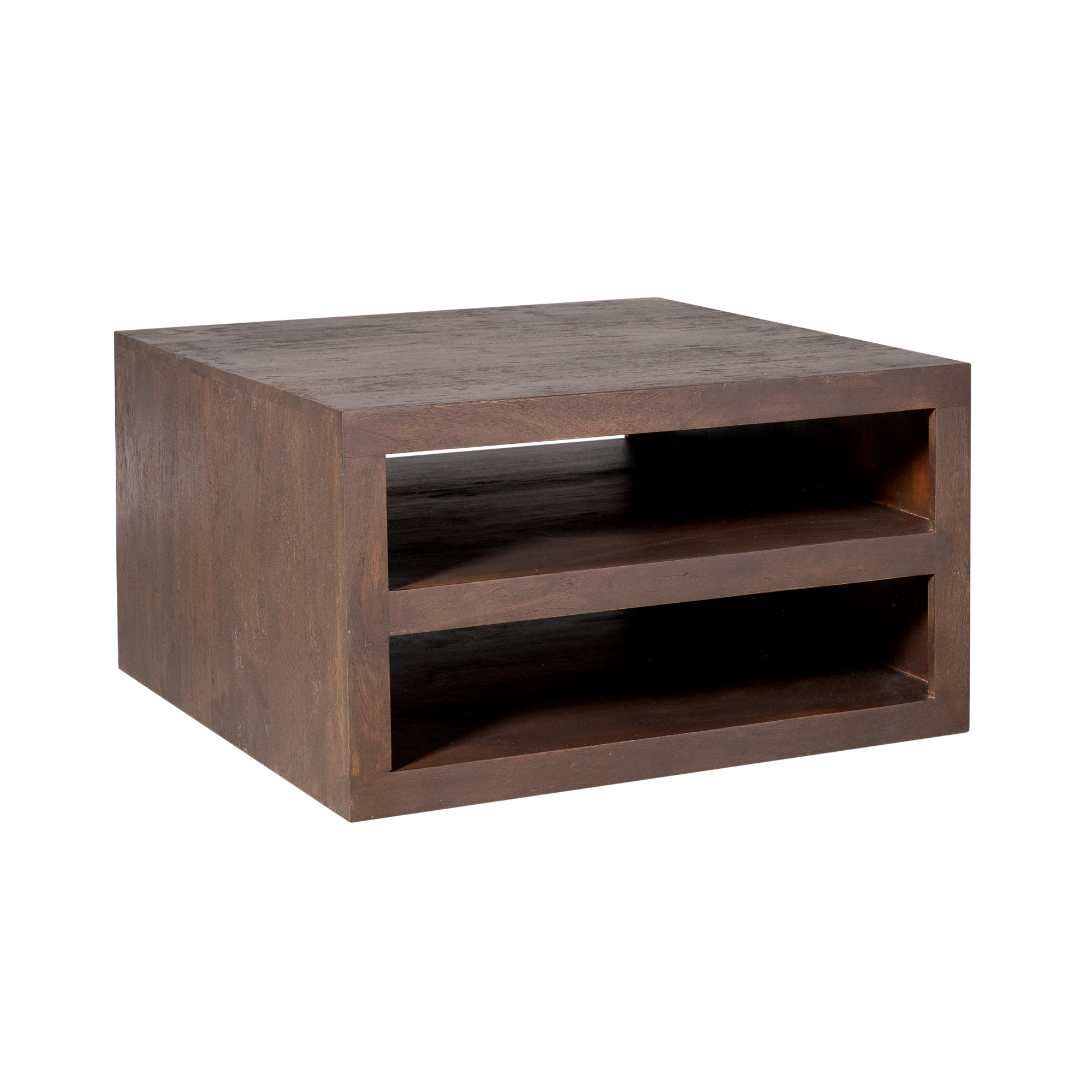 STF-5616_1 Vierkante salontafel Brussel Bruin Mangohout 80 cm - Image 2