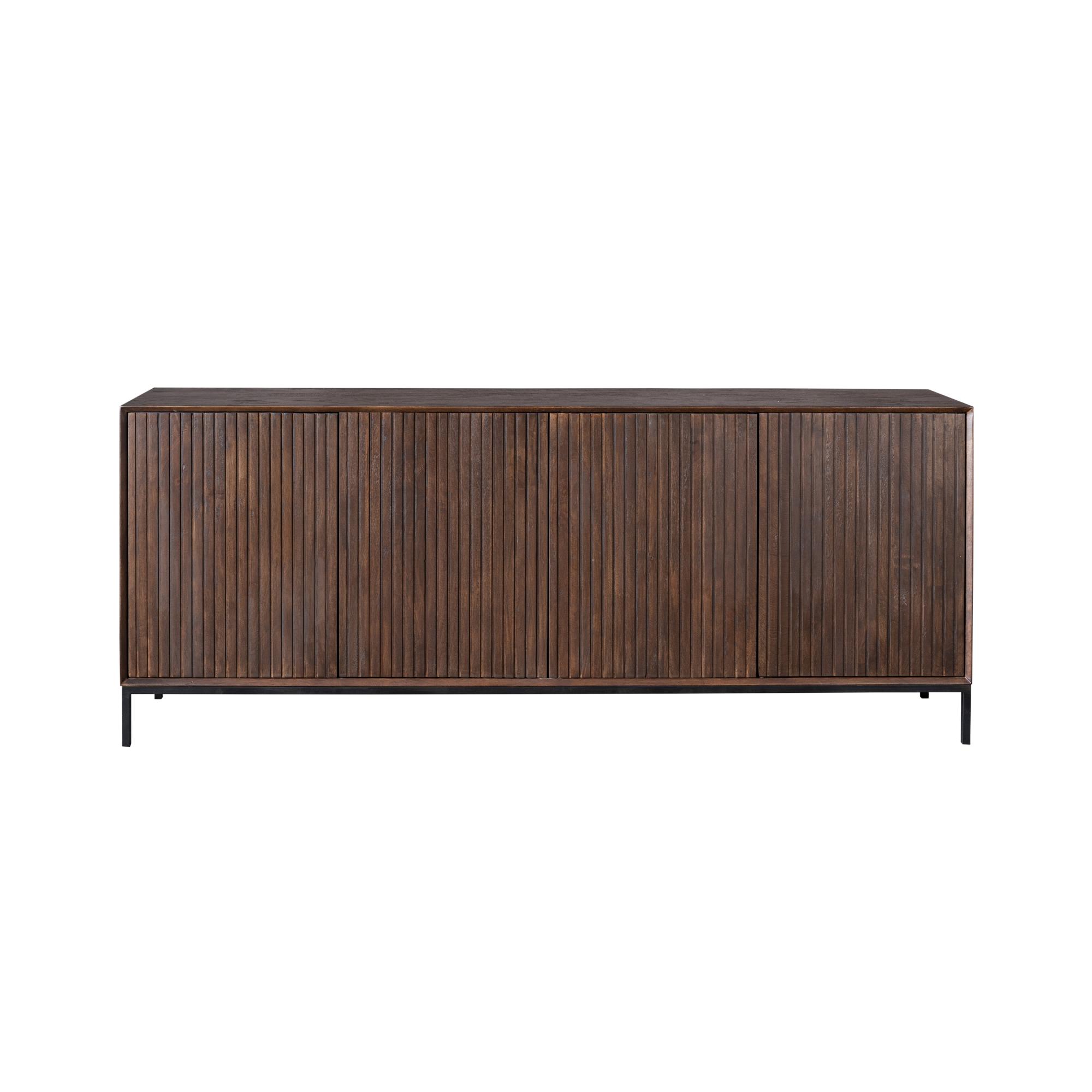 STF-6784_4 Dressoir Madison Bruin Mangohout 210 cm - Image 5