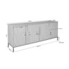 STF-6784_8 Dressoir Madison Bruin Mangohout 210 cm - Image 9