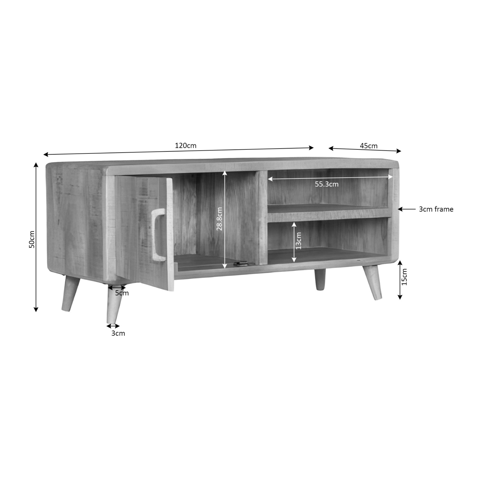 STF-6784_9 Dressoir Madison Bruin Mangohout 210 cm - Image 10