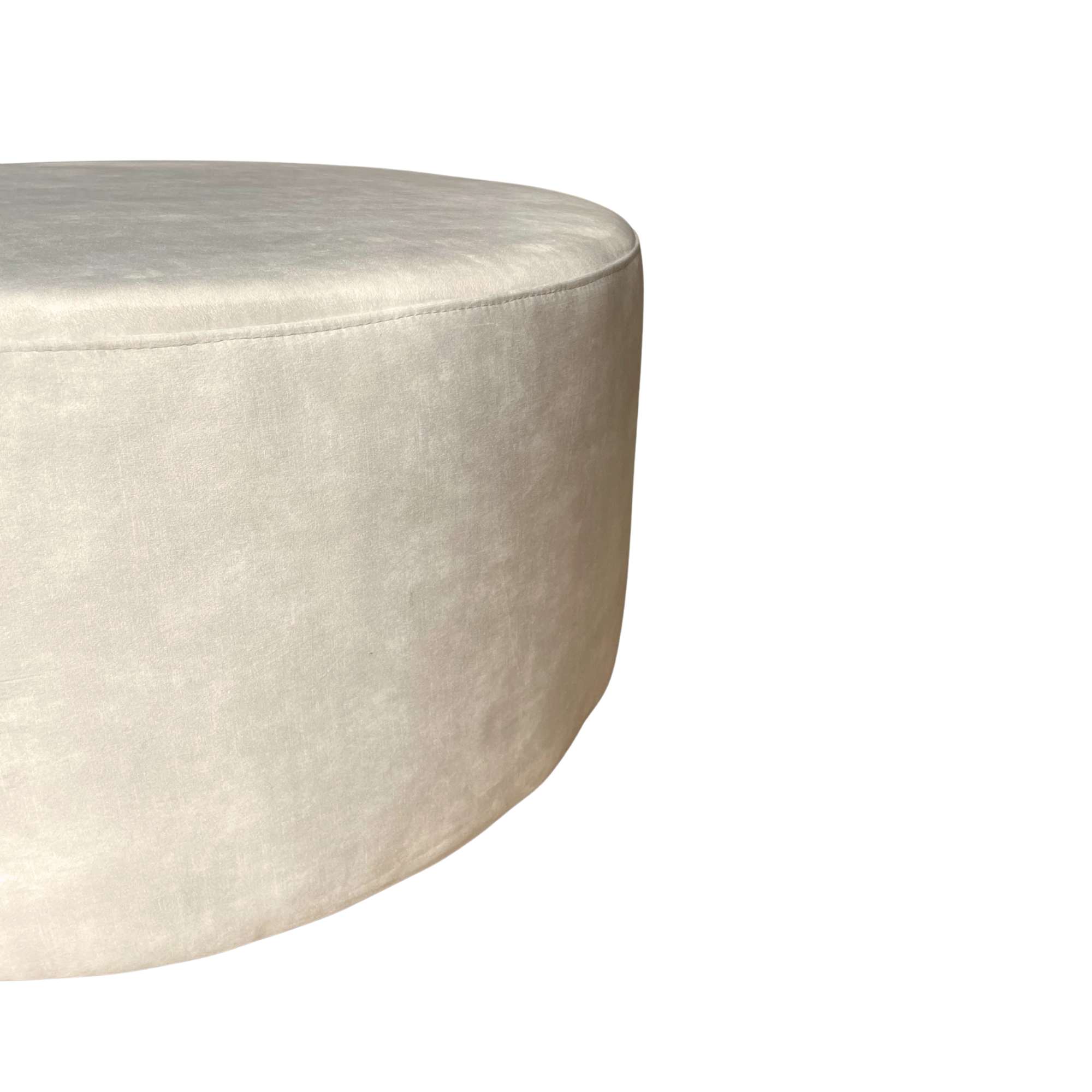 MYS-1106_4 Ronde Hocker Creme 80 cm | Adore 102 - Image 5