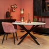 Ronde eettafel Lynn Wit Marmer 130 cm - Image 1