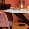 Ronde eettafel Lynn Wit Marmer 130 cm - Image 2
