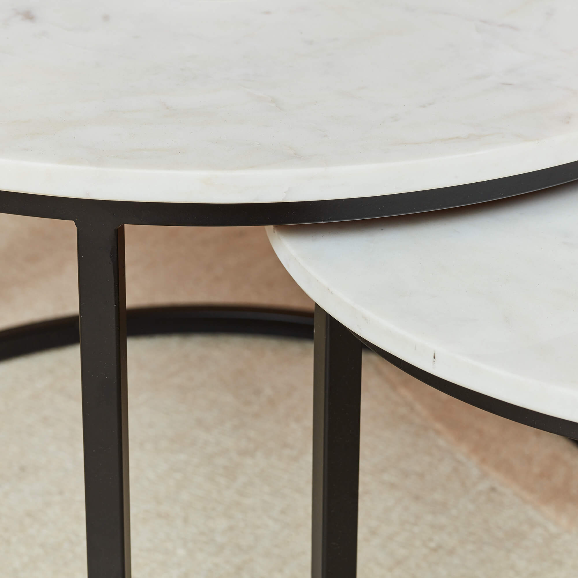 Salontafel set Nova Wit Marmer 70 cm - Image 3