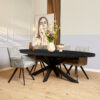 Ovale eettafel Denver Zwart Mangohout 300 cm - Image 1