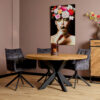 Ronde eettafel Denver Naturel Mangohout 120 cm - Image 1
