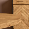 STF-1010_1 Ronde eettafel Denver Naturel Mangohout 120 cm - Image 2