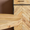 STF-1010_5 Ronde eettafel Denver Naturel Mangohout 120 cm - Image 6