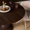 STF-7203_2 Ronde eettafel Lima Bruin Mangohout 130 cm - Image 3
