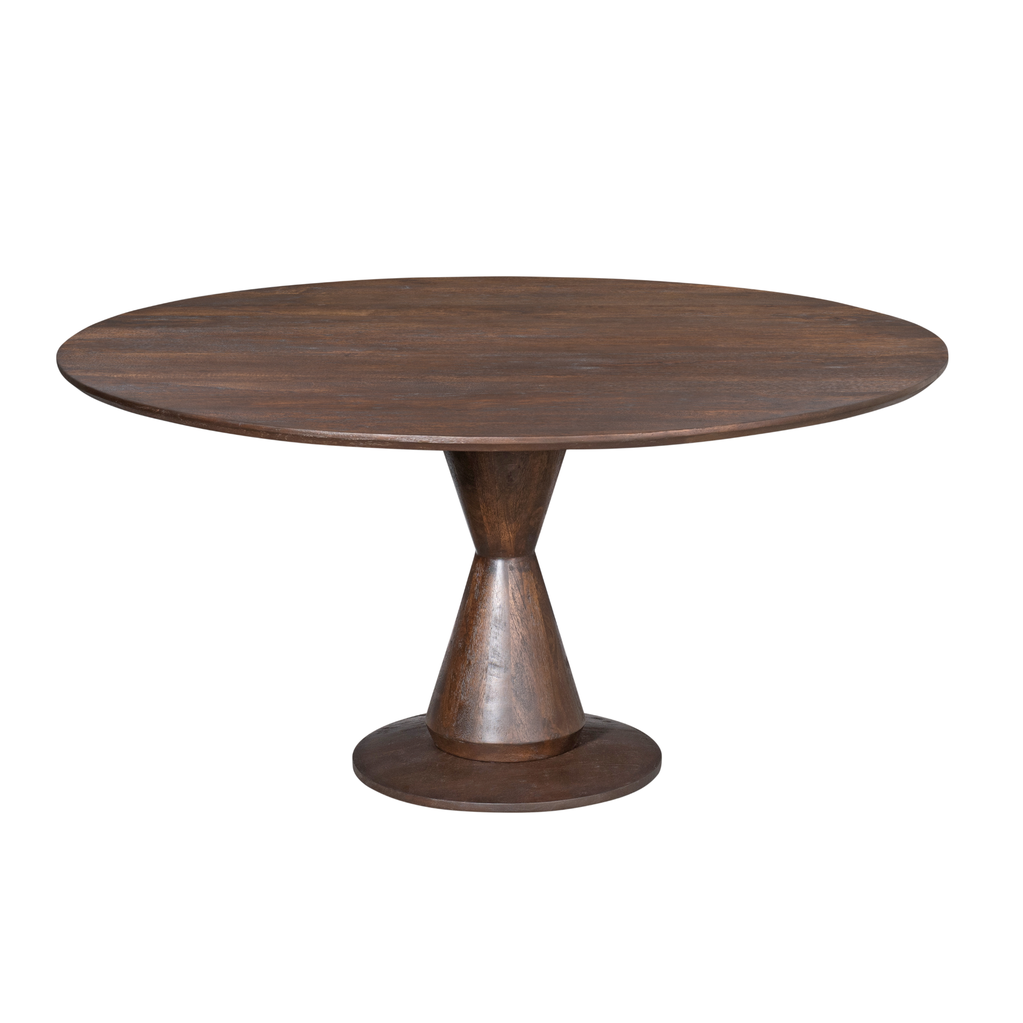 STF-7203_3 Ronde eettafel Lima Bruin Mangohout 130 cm - Image 4