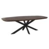 STF-6799_5 Deens ovale eettafel Madison Bruin Poot Zwart Mangohout 280 cm - Image 6