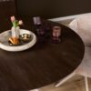 STF-6800_2 Ronde eettafel Madison Bruin Poot Zand Mangohout 110 cm - Image 3