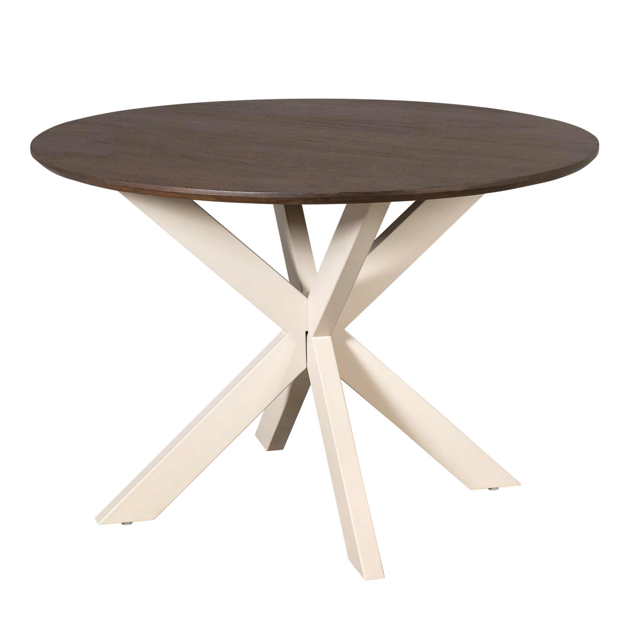 Ronde eettafel Madison Bruin Poot Zand Mangohout 110 cm - Image 5