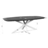 STF-6797_8 Deens ovale eettafel Madison Bruin Poot Zwart Mangohout 200 cm - Image 9