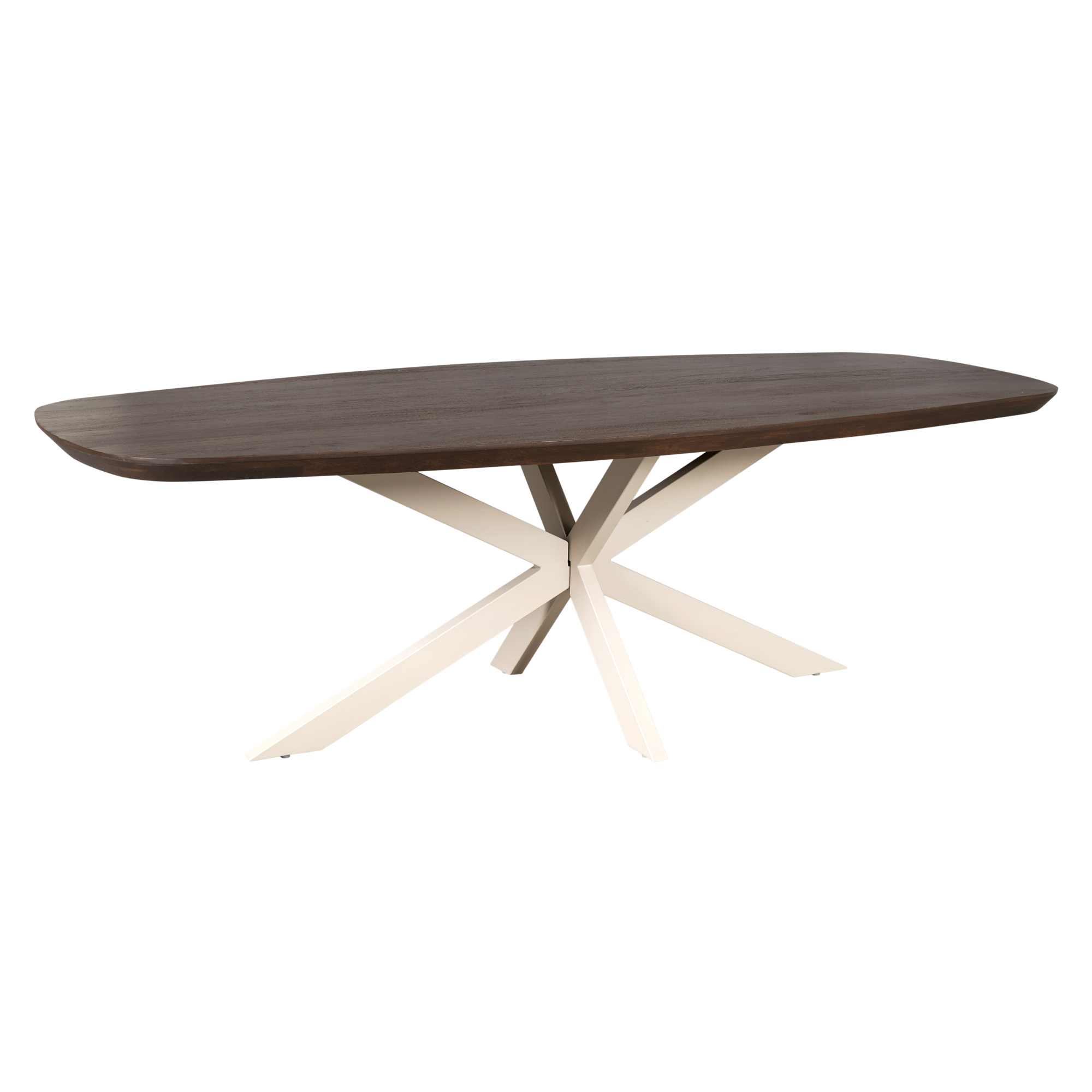 Deens ovale eettafel Madison Bruin Poot Zand Mangohout 280 cm - Image 2