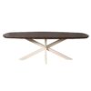 STF-6795_2 Deens ovale eettafel Madison Bruin Poot Zand Mangohout 280 cm - Image 3