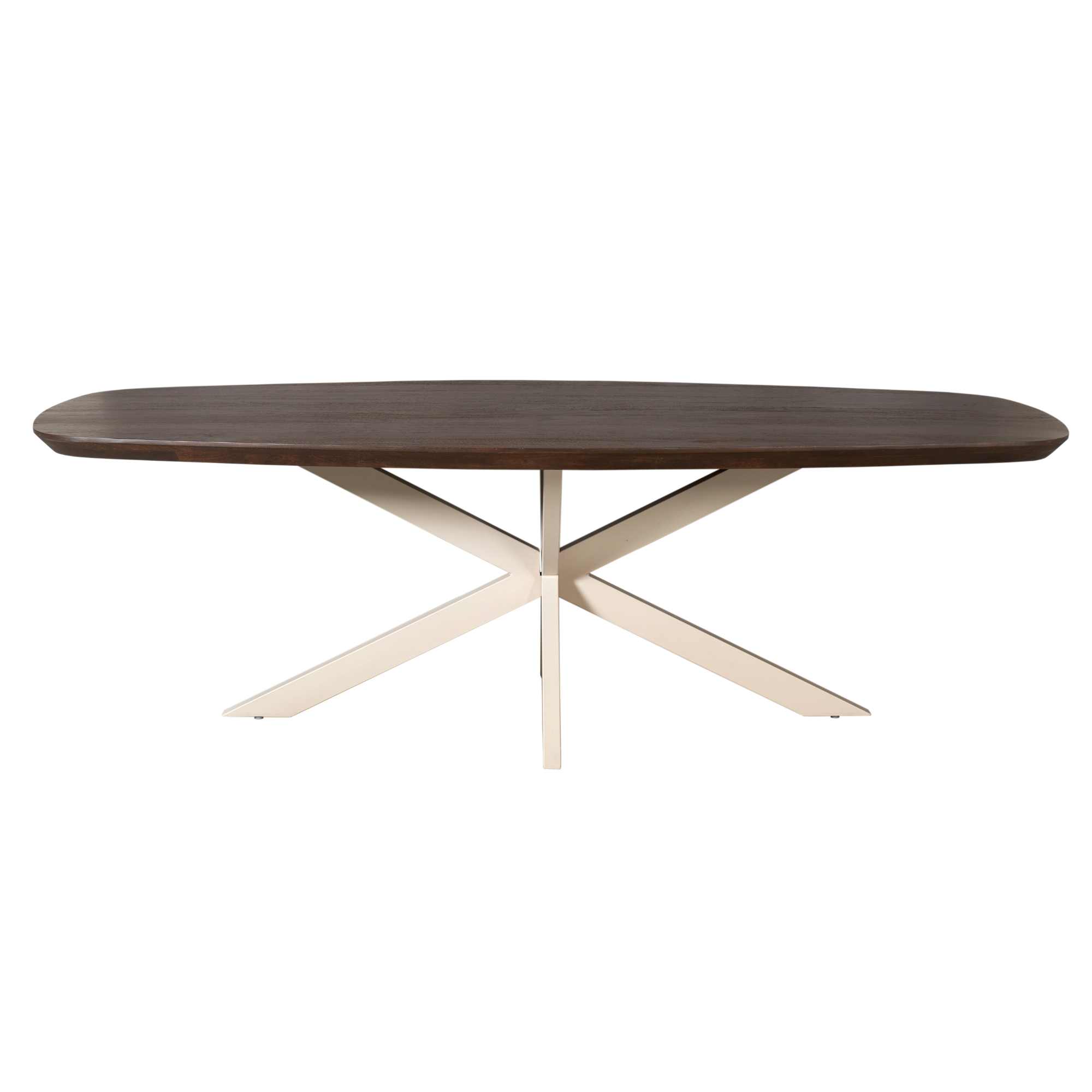 Deens ovale eettafel Madison Bruin Poot Zand Mangohout 280 cm - Image 3