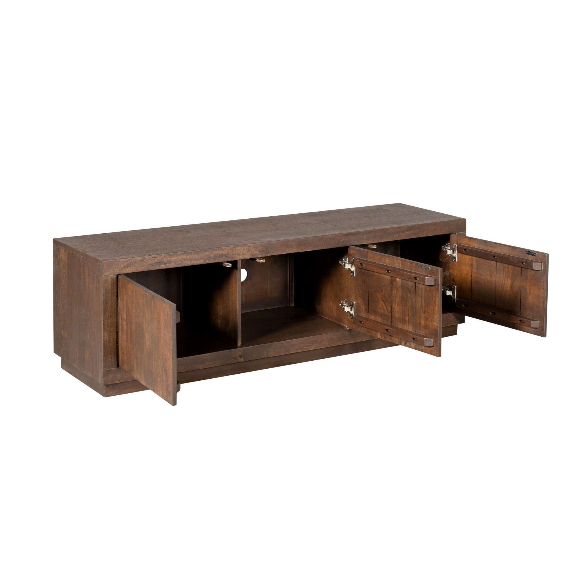 Tv meubel Brussel Bruin Mangohout 150 cm - Image 11