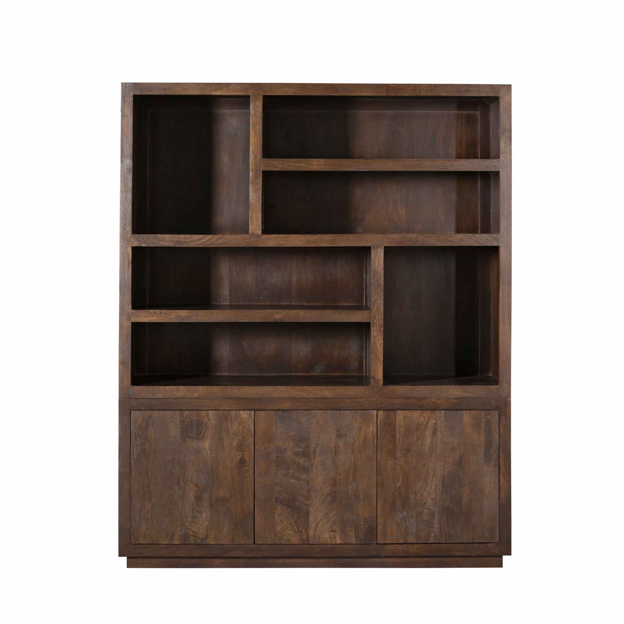 Vakkenkast Brussel XL Bruin Mangohout 160 cm - Image 4