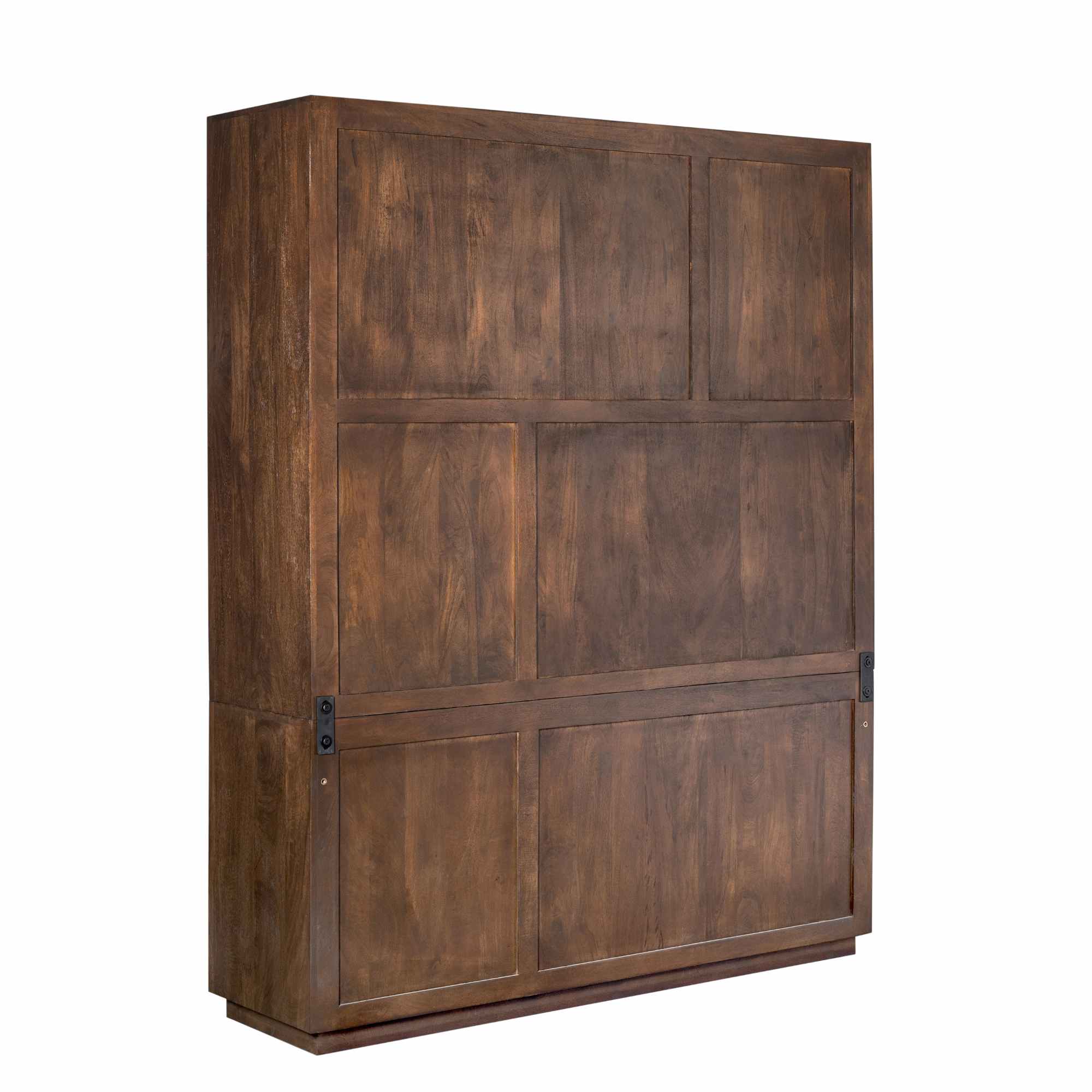 Vakkenkast Brussel XL Bruin Mangohout 160 cm - Image 7