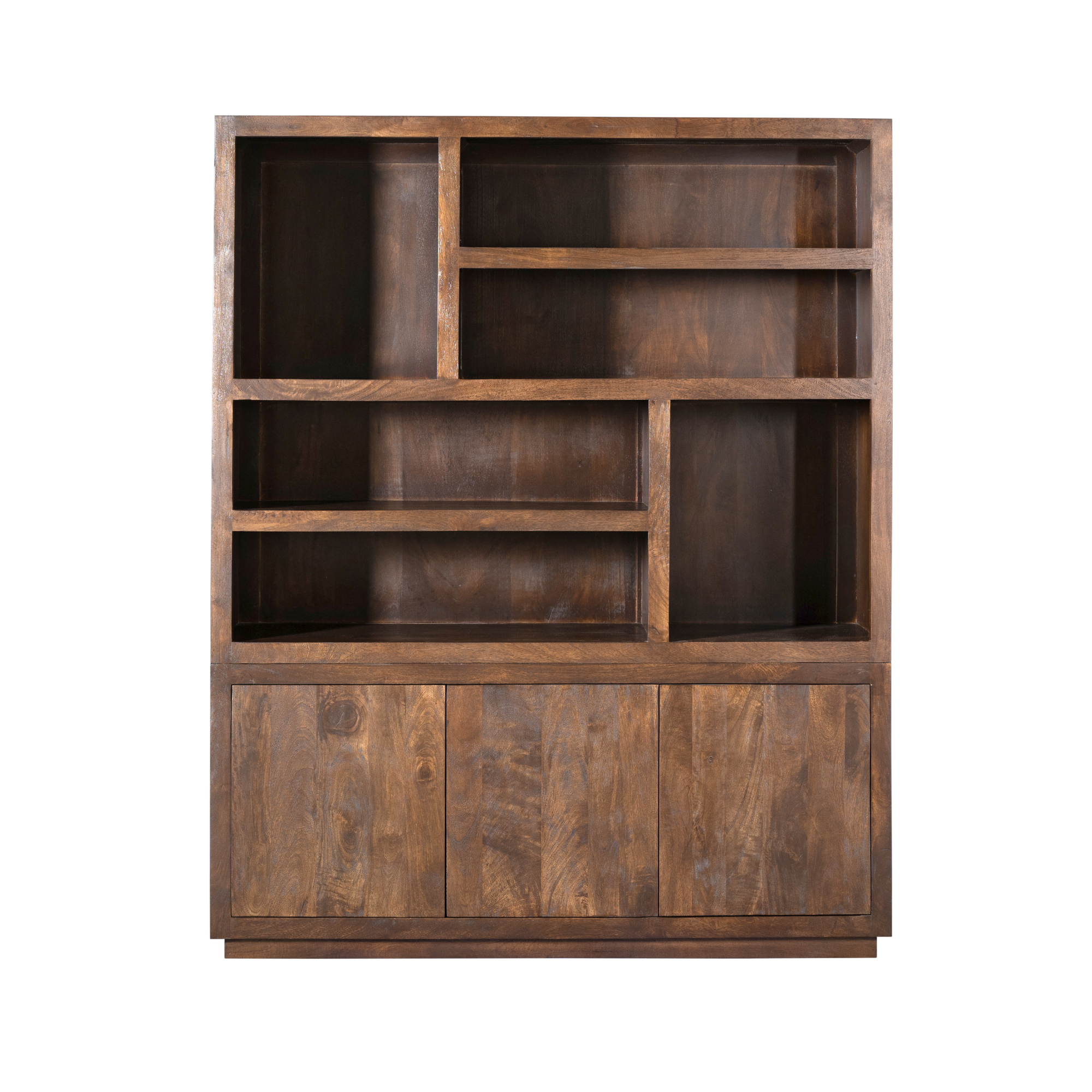 Vakkenkast Brussel XL Bruin Mangohout 160 cm - Image 9